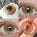 Popxstar  New 1Pair Fashion Big Lenses Myopia Colored Contact Lenses for Eyes Beauty Blue Eyes Lenses Green Pupils Brown Grey Lens