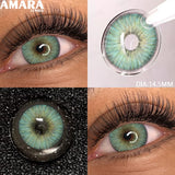 Popxstar  1 Pair soft Lenses Colored Contact Beauty Colored Pupils Green Contact Lenses Natural Look Lenses Women Brown Pupils