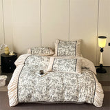 Popxstar  Soft Bedding Set Princess Style Duvet Cover with Bed Sheet Pillowcase Bedclothes Bedspread Pillowcases Comforter Sets ﻿