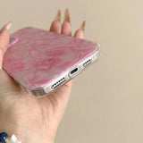 Pink Ribbon Bow Pattern Phone Case For IPhone 17 16 15 14 13 Pro Max Case Cute Sweet Cartoon Shockproof Protective Cover Cases