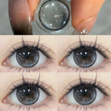 Popxstar  2pcs Contact Lenses with Diopters Natural Contacts Lenses Black Pupil Myopia Beautiful Black Lenses Fashion Soft Lenses