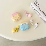 Sparkling Star Bell Earphone Case For Airpods Pro 2nd Cover For Airpods 1 2 3 4 Pro3 with Pendant Protective Apple Headphone