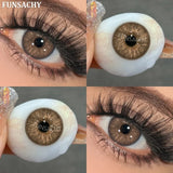 Popxstar  Fashion Color Contact Lenses for Eyes 1 Pair Korean Soft Natural Lenses Gray Pupils Eye Makeup Contacts Blue Brown Lens