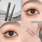 Popxstar Sexy Rose Red Eye Liner Pencil Natural Matte Wine Red Lying Silkworm Eyeliner Easy To Color Waterproof Eye Make Up Cosmetics 1pc