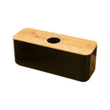 Cutting Board Lid Bread Box With Wooden Lid Spacious Container Bamboo Lid Food Storage Container Fresh Keeping Rectangular Shape