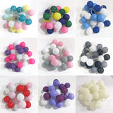 Popxstar Battery Colorfull Cotton Garland 4cm LED Balls Christmas String Holiday Lights for Home Decoration Wedding Fairy Bedroom Decor