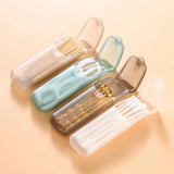 Popxstar  Mini Toothpick Storage Boxes Toothpick Holder with Lid Home Kitchen Dining Table Hotel Restaurant Portable Small Toothpick Case