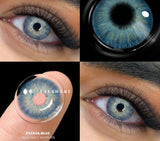 Popxstar 2pcs Colored Contact Lenses For Eyes Natural Blue Eye Lenses Gray Pupils Lens Yearly Fashion Green Contacts Black Lens HOT