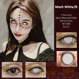 Two pieces Japanese Anime Character Lenses Cosplay Color Contact Lenses Student Anime Accessories with Eye Contact Big Eyes Lens