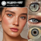 Fashion Blue Colored Contact Lenses 1 Pair Brown Soft Lenses Gray Color Contact Lenses for Eyes Makeup