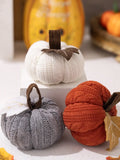 1PC Home Decoration Ornaments Thanksgiving Harvest Day Knitted Pumpkin Can Be Used as Ornaments, Banners, Banners, and Flags