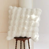 Popxstar High-end Tuscan Imitation Fur Throw Pillow Luxury High Grade Sofa Cushion Super Soft  Plush Seat Cushion/Back Cushions Pillows