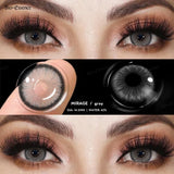 Popxstar 1 Pair Colored Contact Lenses Pupils Fashion Brown Lenses for Makeup Cosplay Lenses High Quality Natural Pupils Year