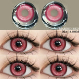 Popxstar  Colored Contact Lenses 2pcs Purple Contact Lenses Anime Cosplay Contact Eye Lenses Halloween Beauty Makeup Color Lens