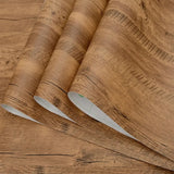 Popxstar Wood Grain Peel and Stick Wallpaper Self Adhesive Removable Contact Paper Plank for Countertop Cabinets Vinyl Film Roll