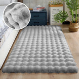 Popxstar Thicken Rabbit Plush Rug Velvet Floor Mat For Bedroom Rugs Bedside Bed Super Soft Winter Warm Carpets Kids Room Blanket Decor