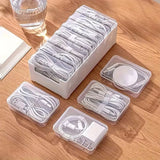 Popxstar  Cable Organizer Storage Box Set Durable Plastic Daily Office Supplies Sundries Charging Cord & Mobile Device Management Storage