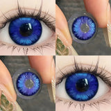 1pair New Color Contact Lenses for Eye With Prescription Grey Contacts Brown Lenses Yearly Fashion Lens Colorcon Contacts