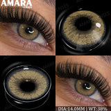 Popxstar  Fashion Colored Contact Lenses Natural Brown Eye Lens Gray Contact Eye Lenses Blue Lenses Contacts for Dark Eyes
