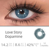 Popxstar Love Story series Multiple colors Natural soft Contact lenses Blue Lenses Green Pupils Lens Yearly Cosmetic