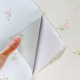 Popxstar Wallpaper Self-adhesive Moisture-proof Pastoral Flower Living Room Bedroom Waterproof Erasable Wall Sticker Home Decoration
