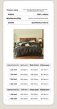 Popxstar  Pure cotton three-layer yarn bed four-piece set cotton bedding simple quilt cover bed sheet three-piece bed hat