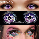Popxstar  2pcs/1pair Anime Cosplay Colored Contact Lenses crazy Halloween Coloured Anime Softlens Hoshino Ai Pupil