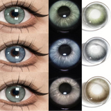 Popxstar 1 Pair Colorcon Korean Lenses Colored Contact Lenses for Eyes Big Eye Lenses Blue Eye Lenses Fog Pearl Lenses