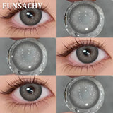 2pcs IKEREL Series Color Contact Lenses for Eyes Fashion Beautiful Lenses Eye Makeup Brown Color Lens Gray Pupil Yearly
