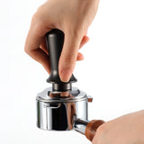 Popxstar  1pcs Stainless Steel Coffee Tamper Elastic Pressure Coffee Tool with Handle Safe Material for Kitchen Use