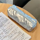 popxstar Cute Multifunctional Floral Pen Bag Student Cartoon Stationery Bag Large Capacity Pencil Case Stationery Organizer School Office