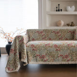 Multifunction Soft Sofa Towel Anti Cat Scratch Jacquard Thick Colored Flower Thick Sofa Cover for Living Room Sofa Blanket