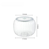 Popxstar  Halloween Candy Jar Desktop Decoration Kitchen Pumpkin Sealed Jar Moisture-proof with Lid Multifunctional Pet Food Storage Box