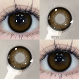 Popxstar  1 Pair(2pcs) Brown Beauty Colored Contact Lenses for Eyes Purple Halloween Lens Big Eye Lens Natural Look Gray Blue Lens