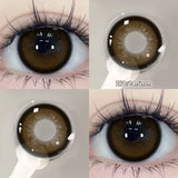 Popxstar  -1 Pair(2pcs) Brown Beauty Colored Contact Lenses for Eyes Purple Halloween Lens Big Eye Lens Natural Look Gray Blue Lens