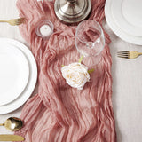 Popxstar Semi-Sheer Gauze Table Runner, Cheesecloth, Wedding Table Path, Tulle Layout, Event Designing Kitchen Dining Decor  