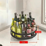 Popxstar Multi-purpose 360° Rotating Storage Box Space-saving Non-slip Countertop Kitchen Storage Tableware Cosmetics Spice Storage Box