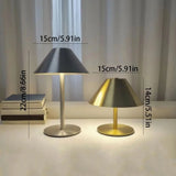 Creative Mushroom Bedside Lamp Touch Control Dimming LED Table Lamp Eye Protection 3 Color Lights Metal Reading Lamp