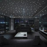 Popxstar 407pcs Luminous Wall Stickers Wall Decor Glow In The Dark Star Vinyl Sticker for Kid Room Creative Fluorescent Party Decoration