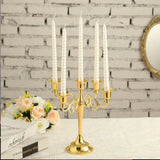 Popxstar  3Arm 5arm Metal Candelabra Candlestick Silver Golden Black European Elegant CandleHold for Centro De Mesa Decorativo De Comedor