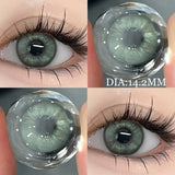2PCS Yearly Natural Contact Lenses Colored Pupils for Eyes Cosmetics Lenses Beautiful Contacts RU Shipping Fast Delivery