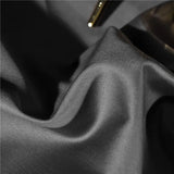Popxstar  Satin 1200TC Egyptian Cotton Luxury Bedding Set, Gold Embroidery, Queen, King, Duvet Cover, Flat/Fitted Bed Sheet, Pillowcases