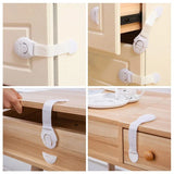 Popxstar 5-15PCS Kids Safety Cabinet Lock Baby Proof Security Protector Drawer Door Cabinet Lock Plastic Protection Children Safety Locks