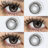 NEW Color Contact Lenses Beauty Brown Pupils Natural Black Contact Lenses Soft Colorful Makeup Eyes Gray Lenses Natural