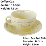 Popxstar  Coffee Mugs Ceramic Milk Tableware Tea Tools Cute Ins Korean Style Oatmeal Breakfast Drink Juice Tea Cup and Saucer Sets