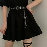 Popxstar New belt for women cool ins belt European and American punk style fashion trend no punching pants belt chain cool ins