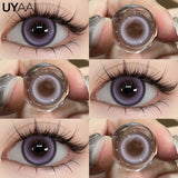 1 Pair Halloween Cosplay Lenses Color Contact Lenses for Eyes Anime Lenses Violet Lenses Purple Lenses Cosplay Red Lens