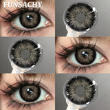 1 Pair Black Lenses Natural Contact Lenses for Eyes Eye Contacts Brown Gray Lenses Yearly Cosmetic Women Lens