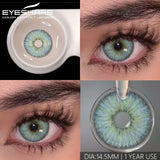 Popxstar  1 pair Colored Contact Lenses for big Eyes Natural Eye Lenses Gray Contact Green Lenses Blue Lenses Fashion Lenses