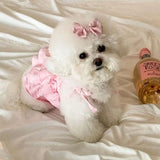 Pet Supplies Cute Pet Love Strap Cake Skirt Soft Breathable Pet Summer Clothes Thin Design Dog Vest Spring/Summer